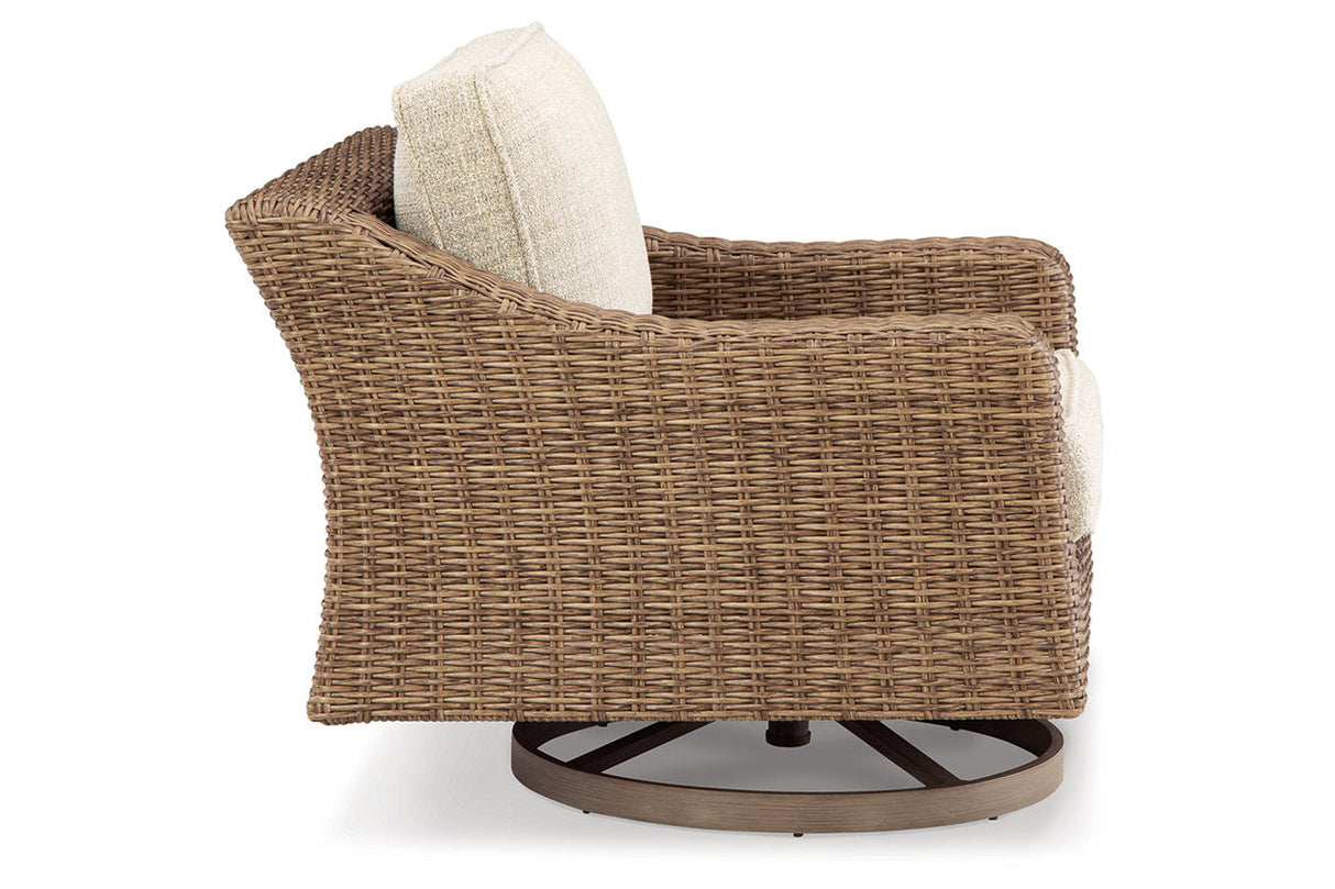 Beachcroft Beige Swivel Lounge Chair