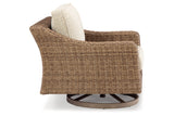 Beachcroft Beige Swivel Lounge Chair