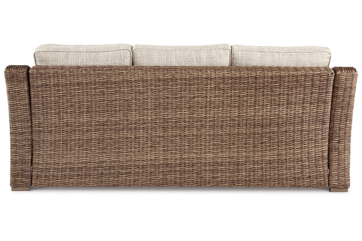 Beachcroft Beige Sofa with Cushion