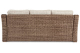 Beachcroft Beige Sofa with Cushion