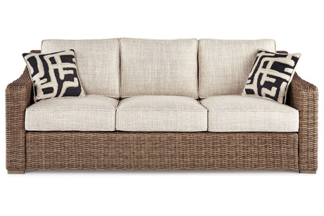 Beachcroft Beige Sofa with Cushion