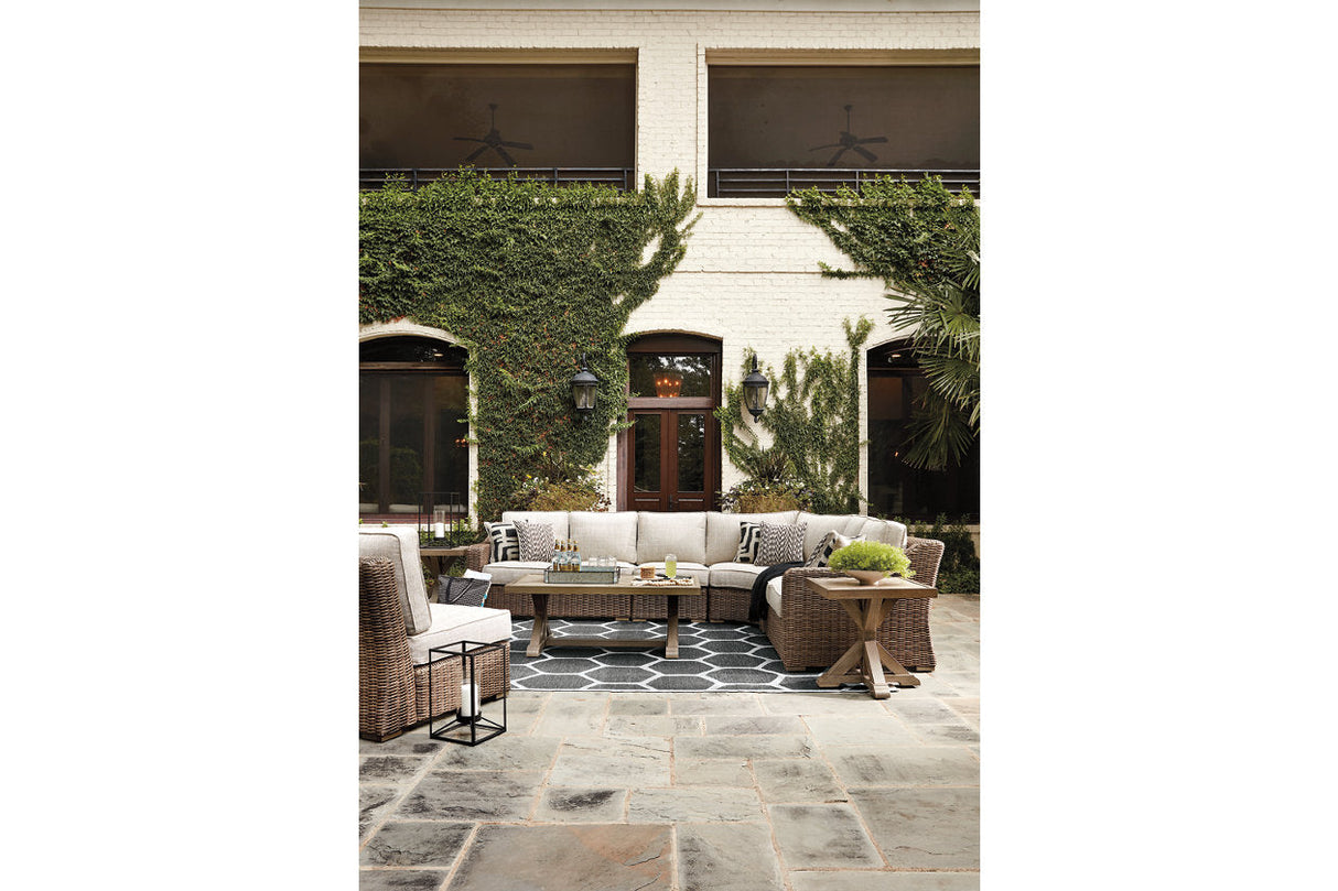 Beachcroft Beige 5-Piece Outdoor Seating Set