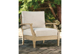 Clare View Beige Outdoor Sofa, Loveseat and Lounge Chair