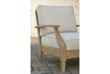 Clare View Beige Lounge Chair with Cushion