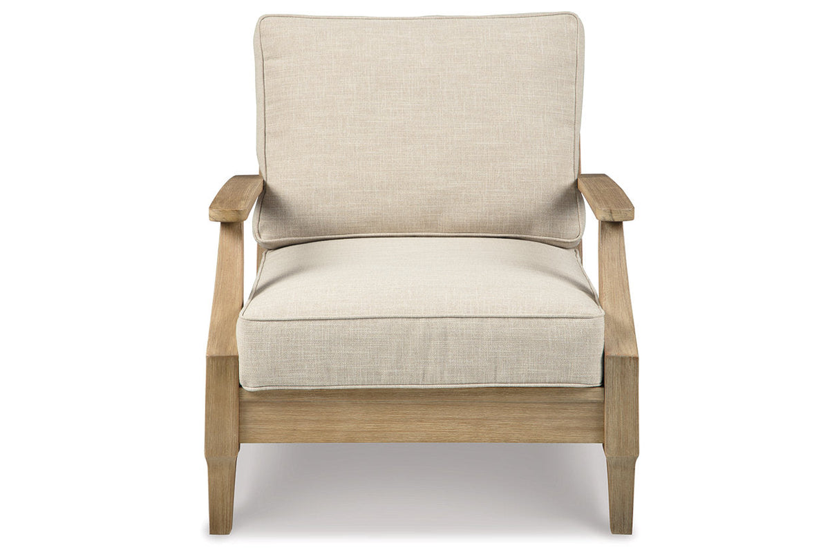 Clare View Beige Outdoor Sofa, Loveseat and Lounge Chair