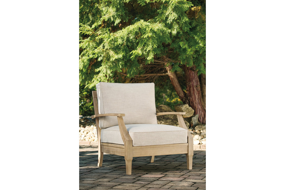 Clare View Beige Lounge Chair with Cushion