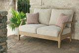 Clare View Beige Loveseat with Cushion