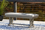 Visola Gray Bench with Cushion