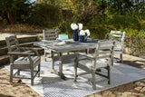 Visola Gray Outdoor Dining Table with 4 Chairs