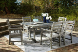 Visola Gray Outdoor Dining Table with 6 Chairs