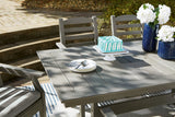 Visola Gray Outdoor Dining Table with 4 Chairs