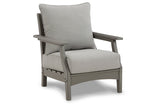 Visola Gray Lounge Chair with Cushion