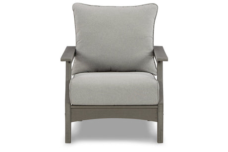 Visola Gray Lounge Chair with Cushion