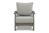 Visola Gray Outdoor Loveseat, 2 Lounge Chairs and Coffee Table