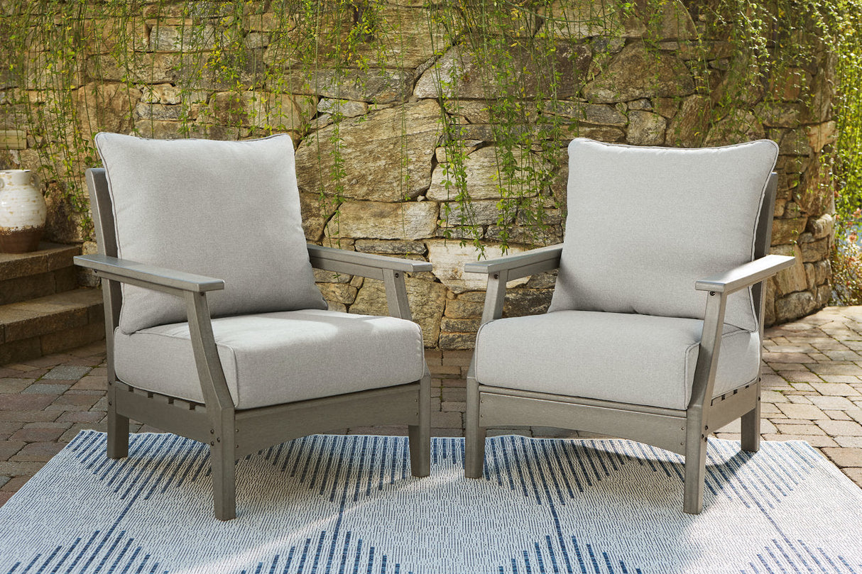 Visola Gray Lounge Chair with Cushion