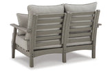 Visola Gray Outdoor Loveseat with Cushion