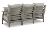 Visola Gray Outdoor Sofa with Cushion