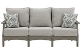 Visola Gray Outdoor Sofa with Cushion