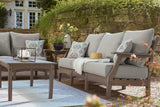 Visola Gray Outdoor Sofa with Cushion