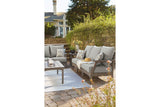 Visola Gray Outdoor Sofa with Cushion