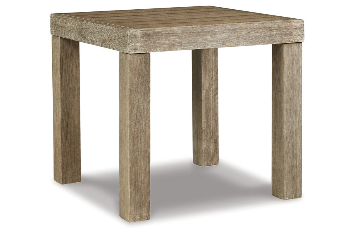 Silo Point Brown Outdoor End Table