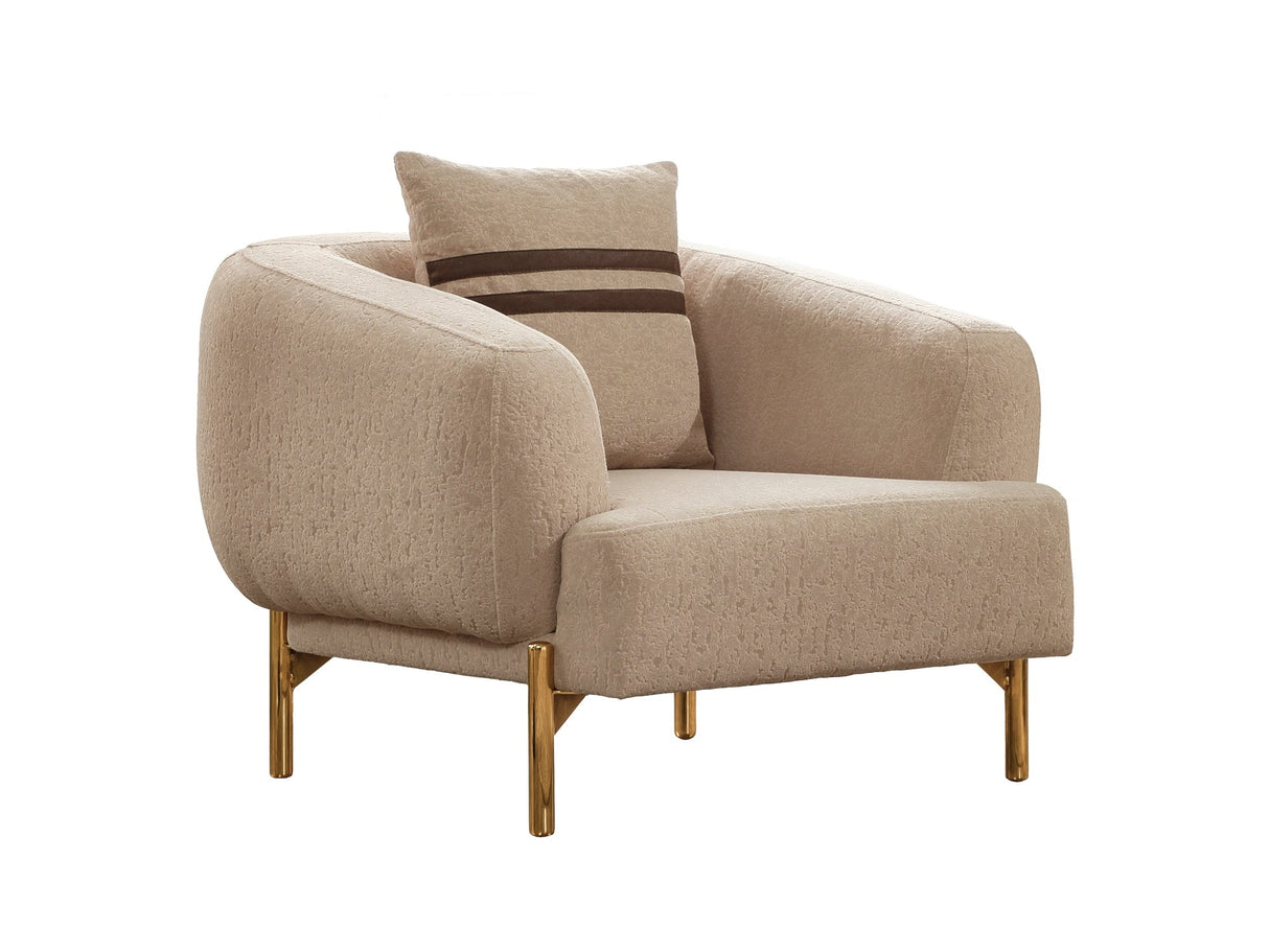 Shelby Beige 4-pieces Livingroom Set