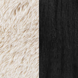 Paquet Latte Faux Fur Solid Wood Arm Chair by Coaster at Eve Furniture