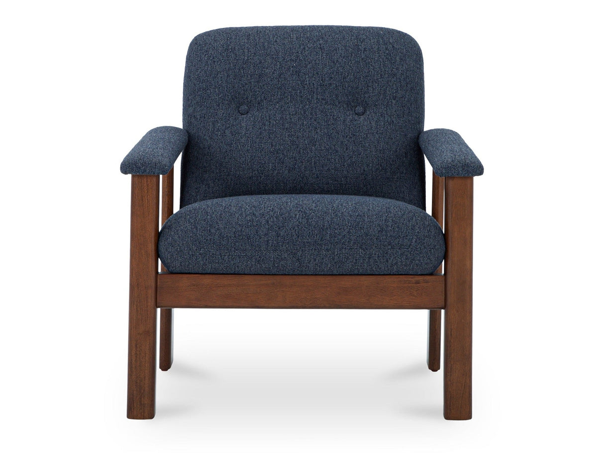 Parker Dark Blue Lounge Chair by Moe's Home at Eve Furniture