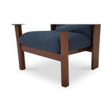 Parker Dark Blue Lounge Chair by Moe's Home at Eve Furniture