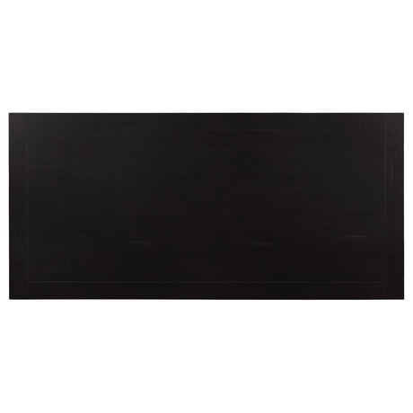 Parkins Espresso/White 7-Piece Traditional Rustic Dining Set by Coaster at Eve Furniture