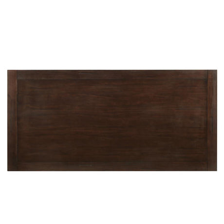 Parkins Rustic Espresso Double Pedestals Dining Table by Coaster at Eve Furniture