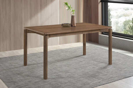 Parkridge Natural Walnut Rectangular Dining Table by Coaster at Eve Furniture