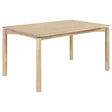 Parkridge White Washed Rectangular Dining Table by Coaster at Eve Furniture
