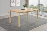 Parkridge White Washed Rectangular Dining Table by Coaster at Eve Furniture