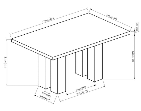 Parkside Dove Dining Set by Crown Mark at Eve Furniture