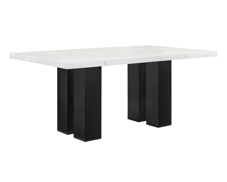 Parkside Gray and Black Dining Table by Crown Mark at Eve Furniture