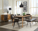 Partridge Natural Sheesham and Espresso 6-Piece Dining Set by Coaster at Eve Furniture