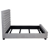 Patricia 58-inch Boucle Upholstered California King Bed Grey by Coaster at Eve Furniture
