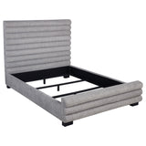 Patricia 58-inch Boucle Upholstered California King Bed Grey by Coaster at Eve Furniture
