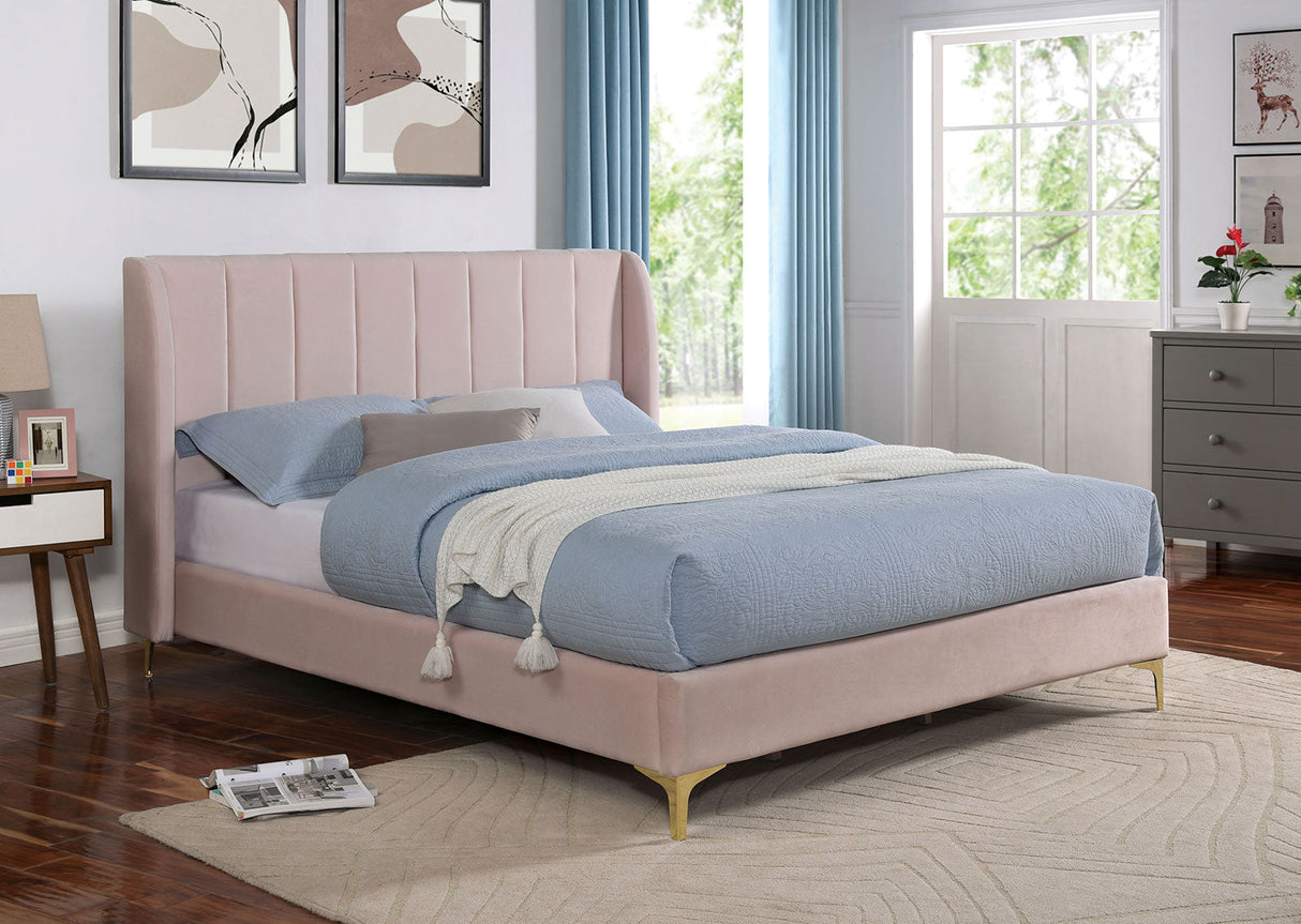 Pearl Light Pink Queen Bed by Furniture of America at Eve Furniture