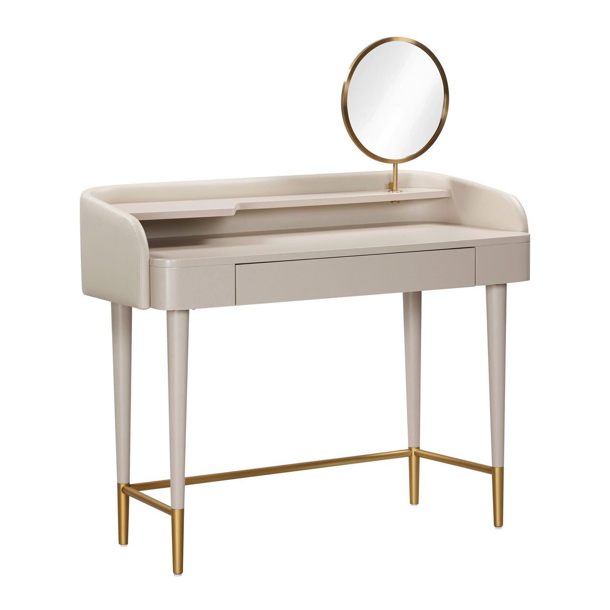 Penelope Performance Vegan Leather Wrapped Vanity Desk by TOV Furniture at Eve Furniture