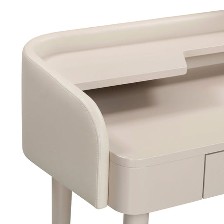 Penelope Performance Vegan Leather Wrapped Vanity Desk by TOV Furniture at Eve Furniture