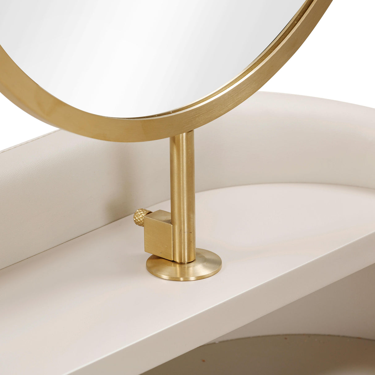 Penelope Performance Vegan Leather Wrapped Vanity Desk by TOV Furniture at Eve Furniture