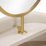 Penelope Performance Vegan Leather Wrapped Vanity Desk by TOV Furniture at Eve Furniture