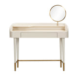 Penelope Performance Vegan Leather Wrapped Vanity Desk by TOV Furniture at Eve Furniture