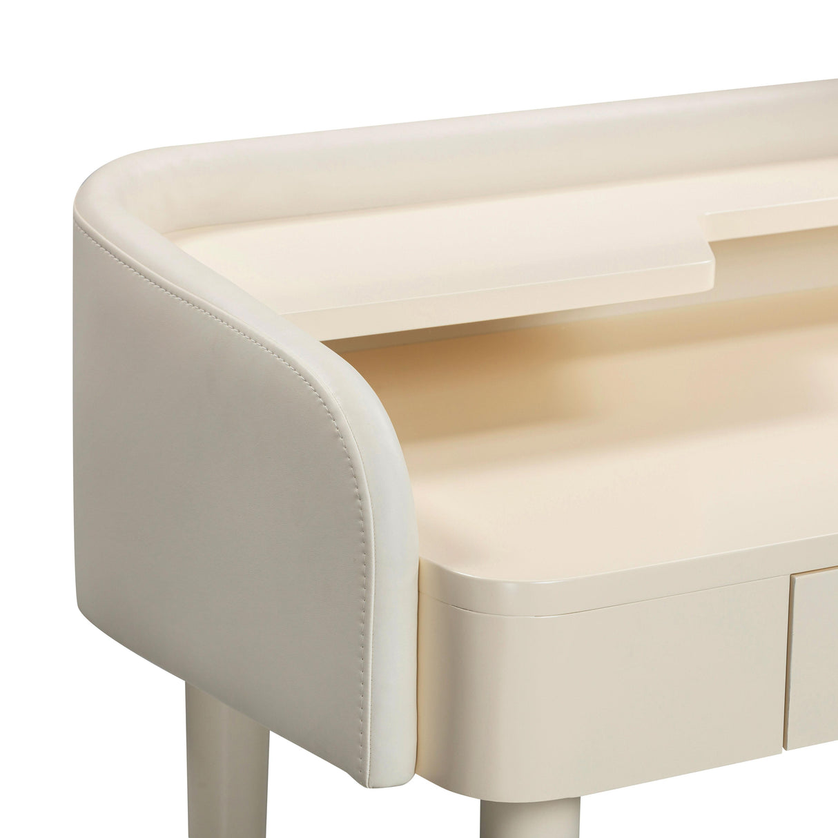 Penelope Performance Vegan Leather Wrapped Vanity Desk by TOV Furniture at Eve Furniture