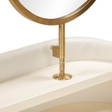 Penelope Performance Vegan Leather Wrapped Vanity Desk by TOV Furniture at Eve Furniture