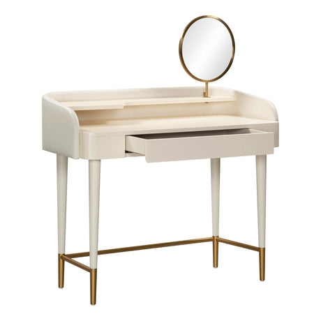 Penelope Performance Vegan Leather Wrapped Vanity Desk by TOV Furniture at Eve Furniture
