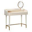 Penelope Performance Vegan Leather Wrapped Vanity Desk by TOV Furniture at Eve Furniture
