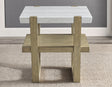 Perth White Marble End Table by Steve Silver at Eve Furniture